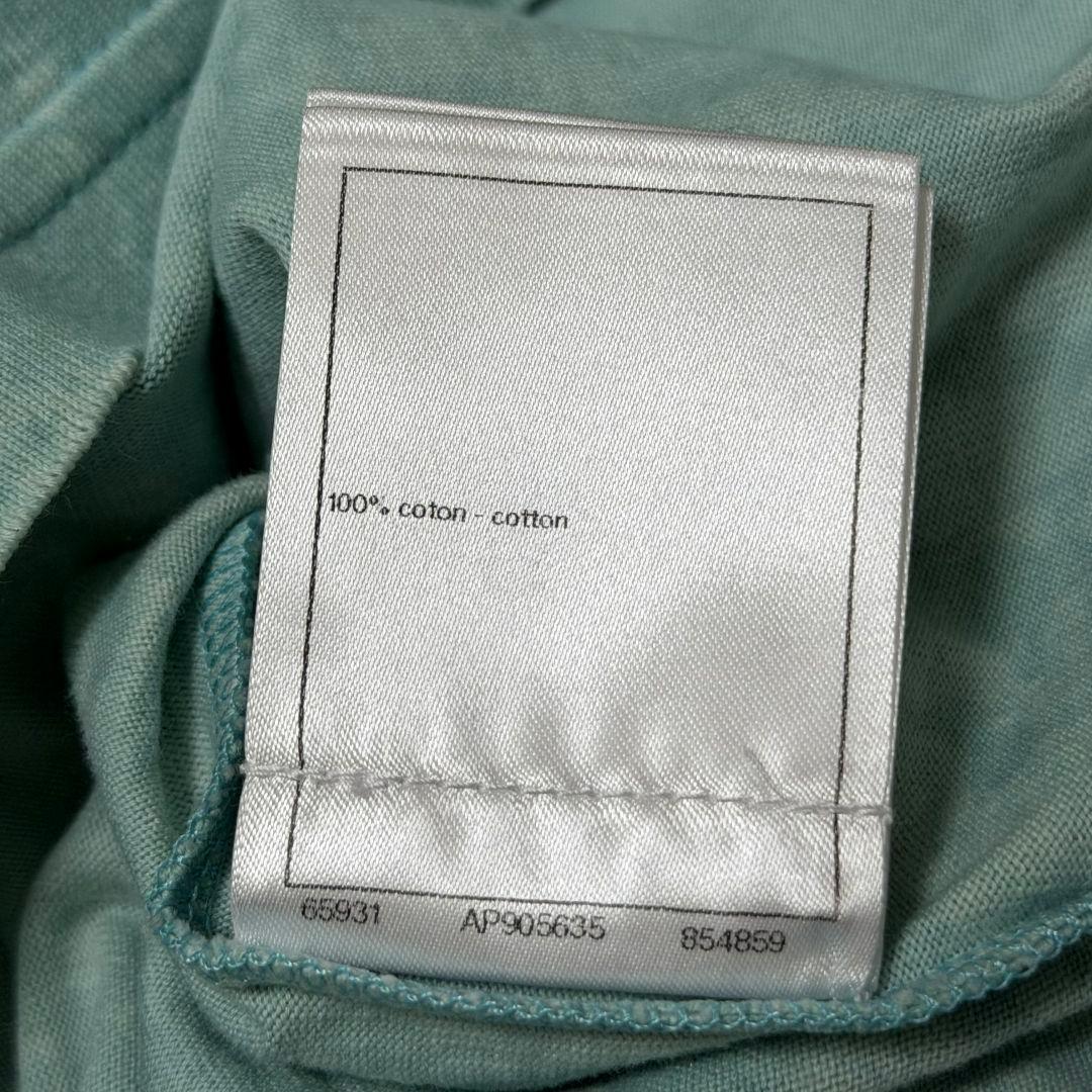 シャネル ロゴ 刺繍 ラインストーン付き ココマーク コットン 半袖 Tシャツ