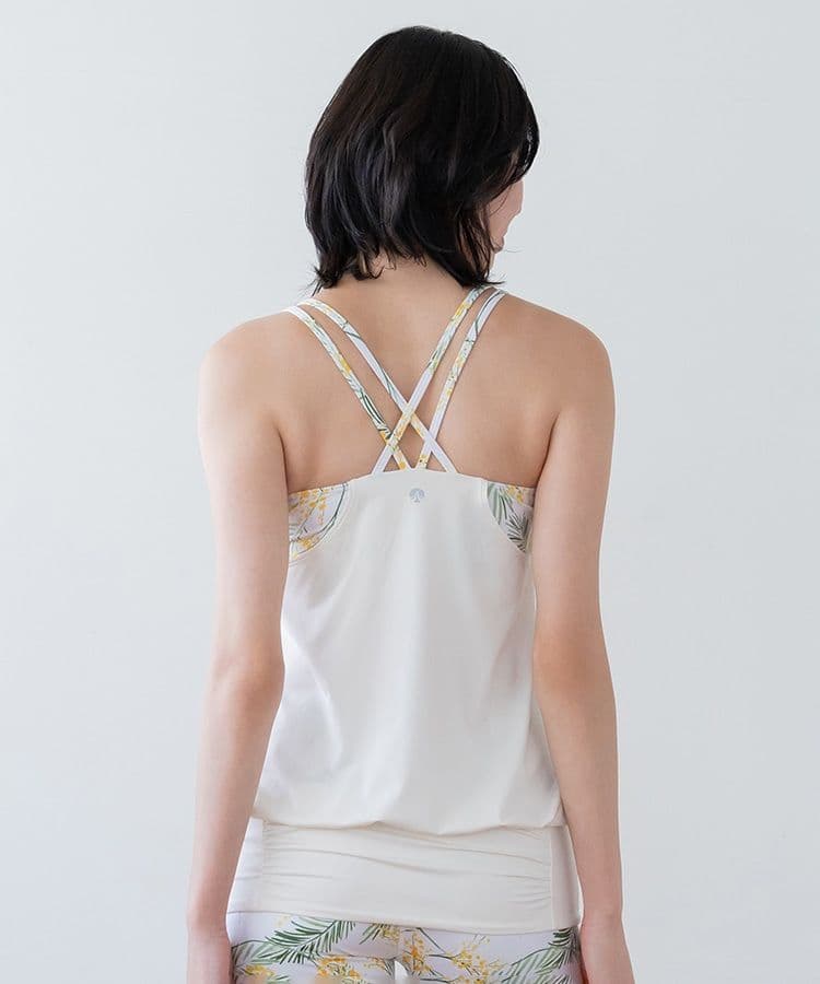 【SUKALA】スプリングフラワーカバーキャミソール　ミモザ　L