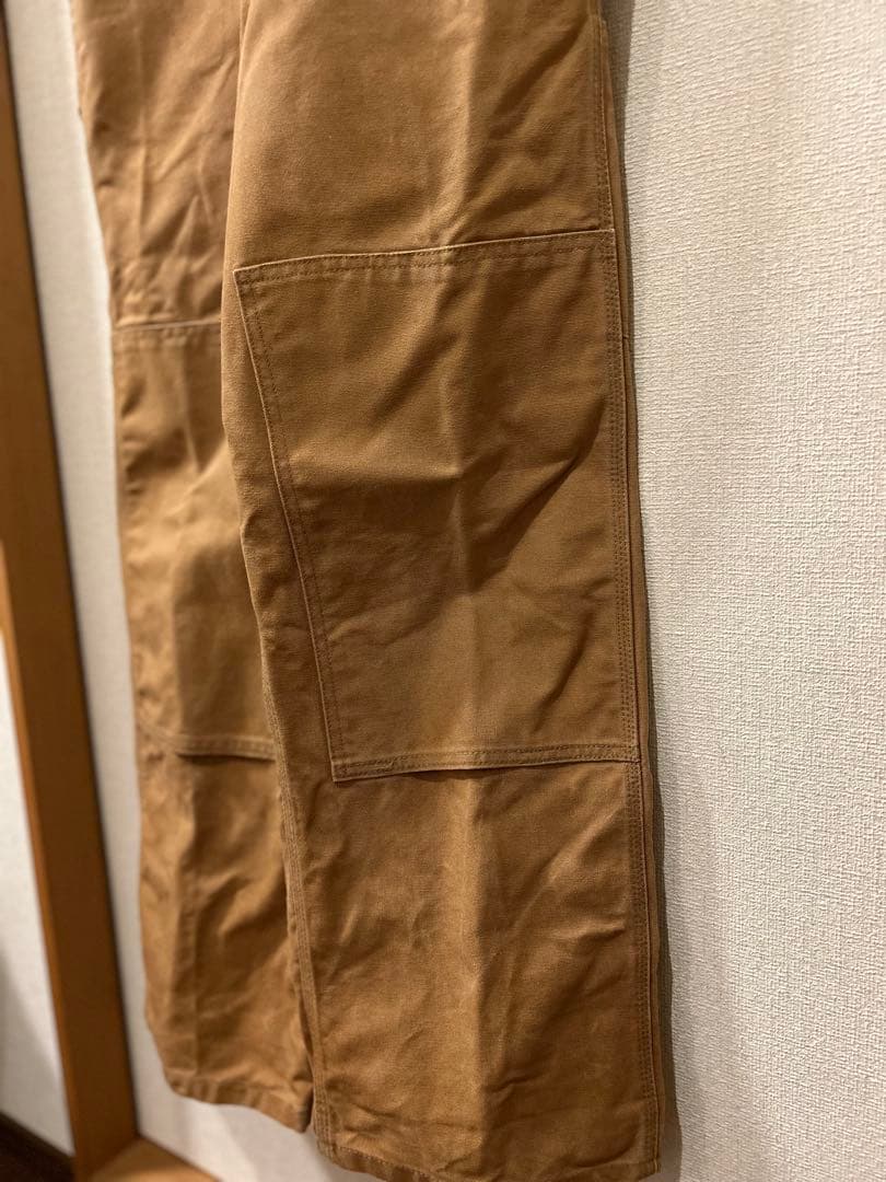 Carhartt ベージュオーバーオール30x30