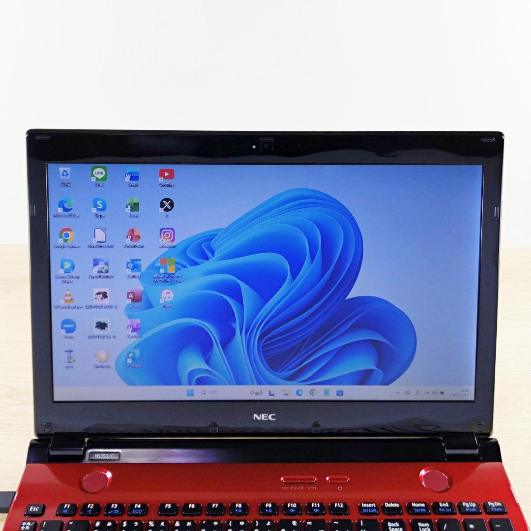 新品SSD☆メモリ16GB☆Win11 ブルーレイ ノートパソコン カメラ付き