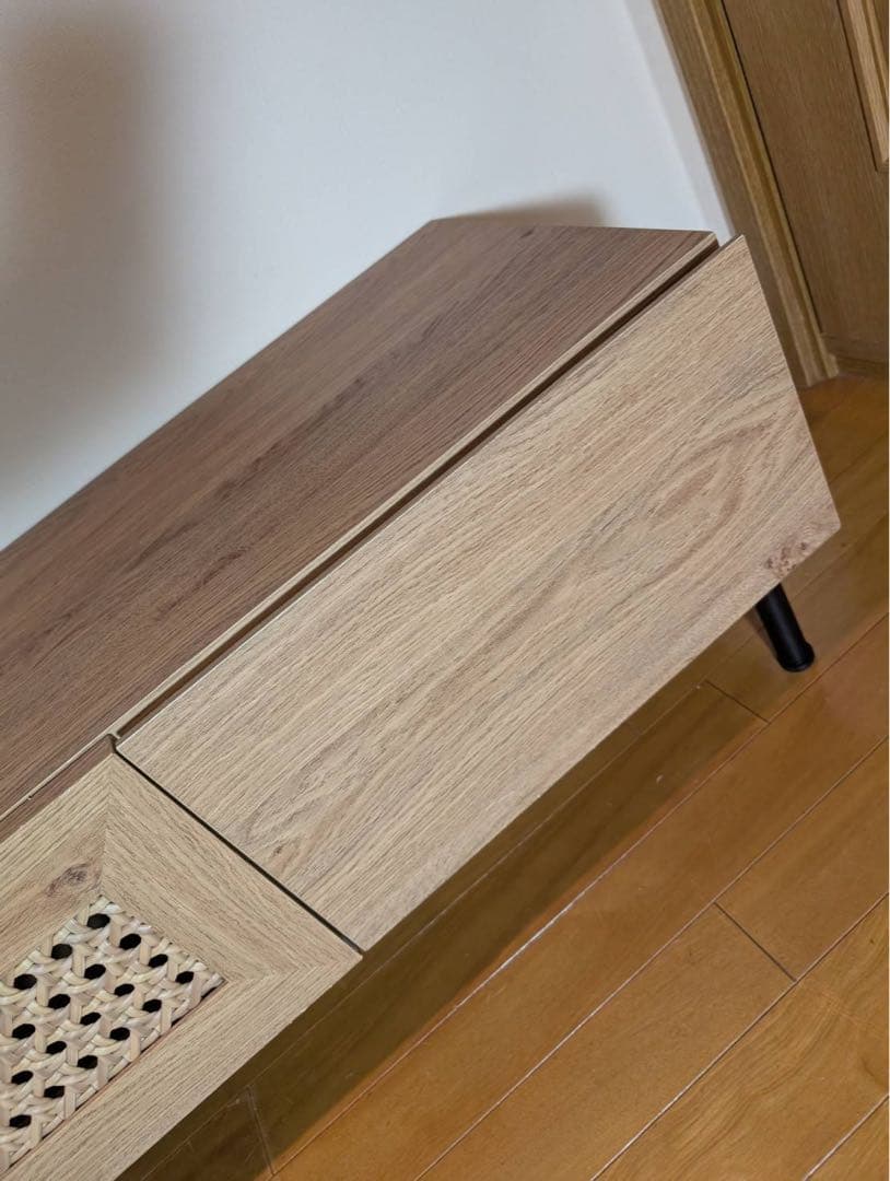■送料込■LOWYA ラタン ローテレビボード テレビ台 北欧風 TV 人気家具