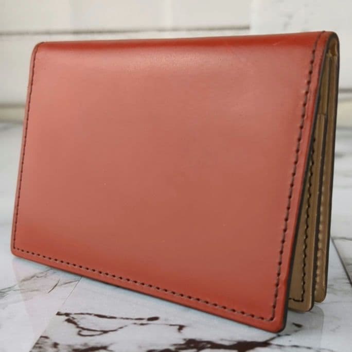 【未使用級】ココマイスター☆コードバン　カードケース　名刺入れ　レッド