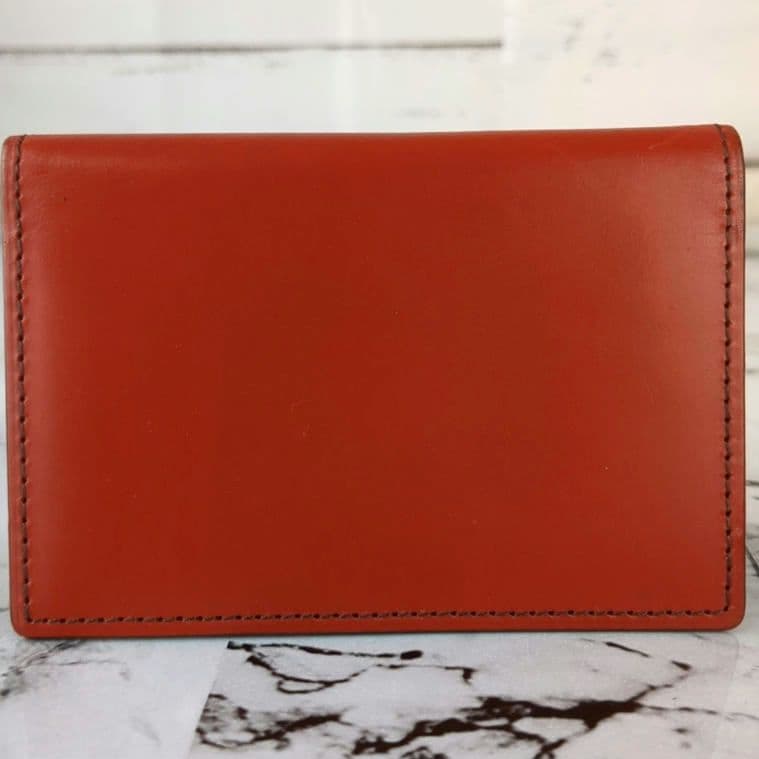 【未使用級】ココマイスター☆コードバン　カードケース　名刺入れ　レッド