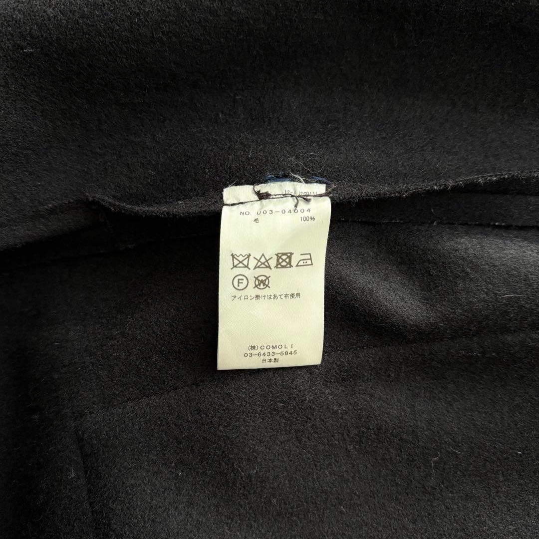 COMOLI メルトンフーデッドコート size2