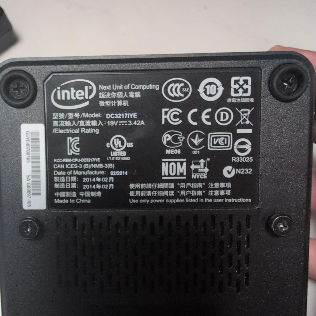 Intel NUC DC3217IYE ミニPC 　三台セット