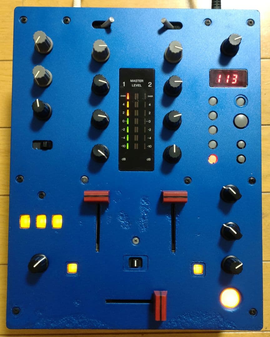 Pioneer　DJM-400　動作確認済　クロスCHフェーダー 交換　ブルメタ