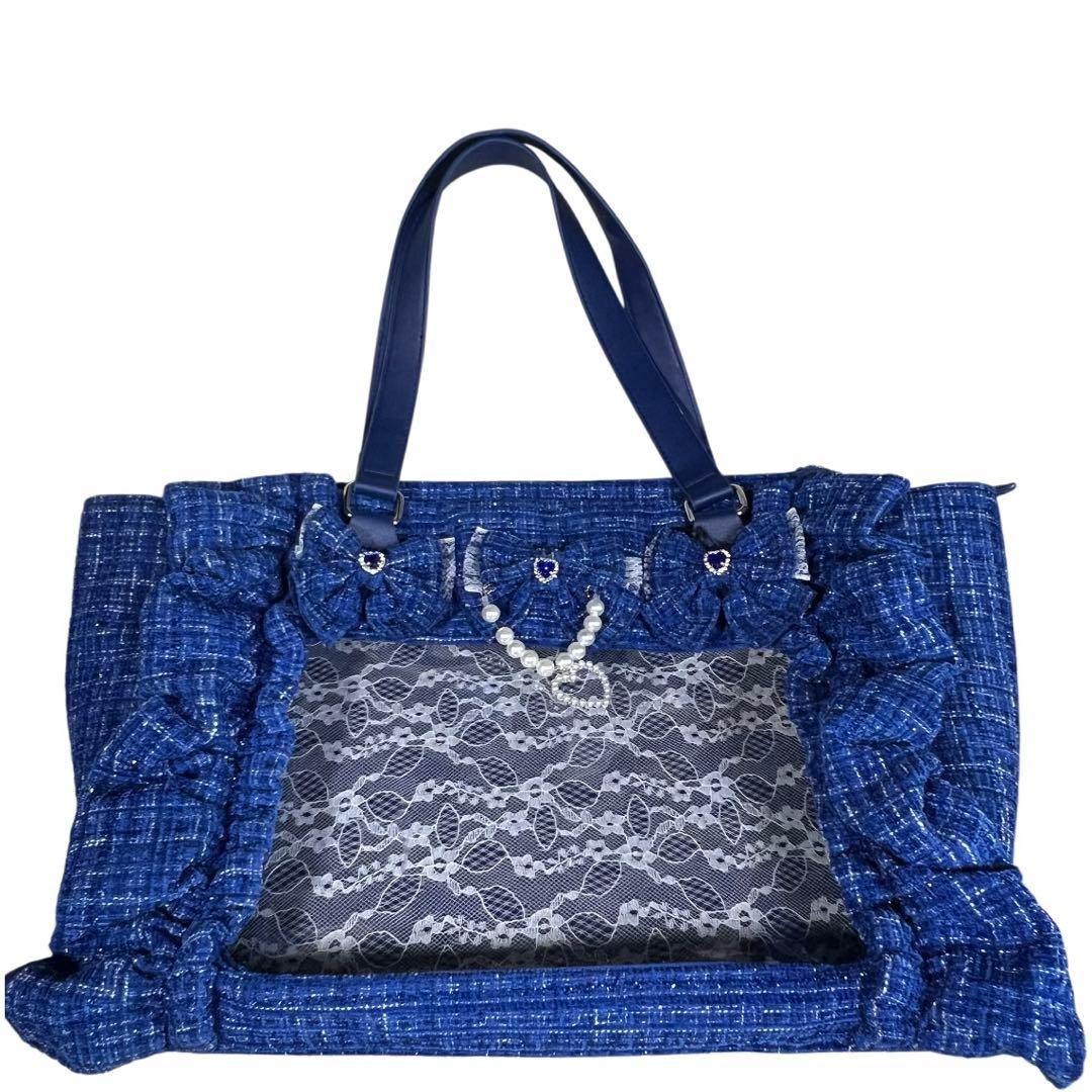 Ank rouge　確定ファンサのおまじないbag 青　特大　痛バ　地雷チャン