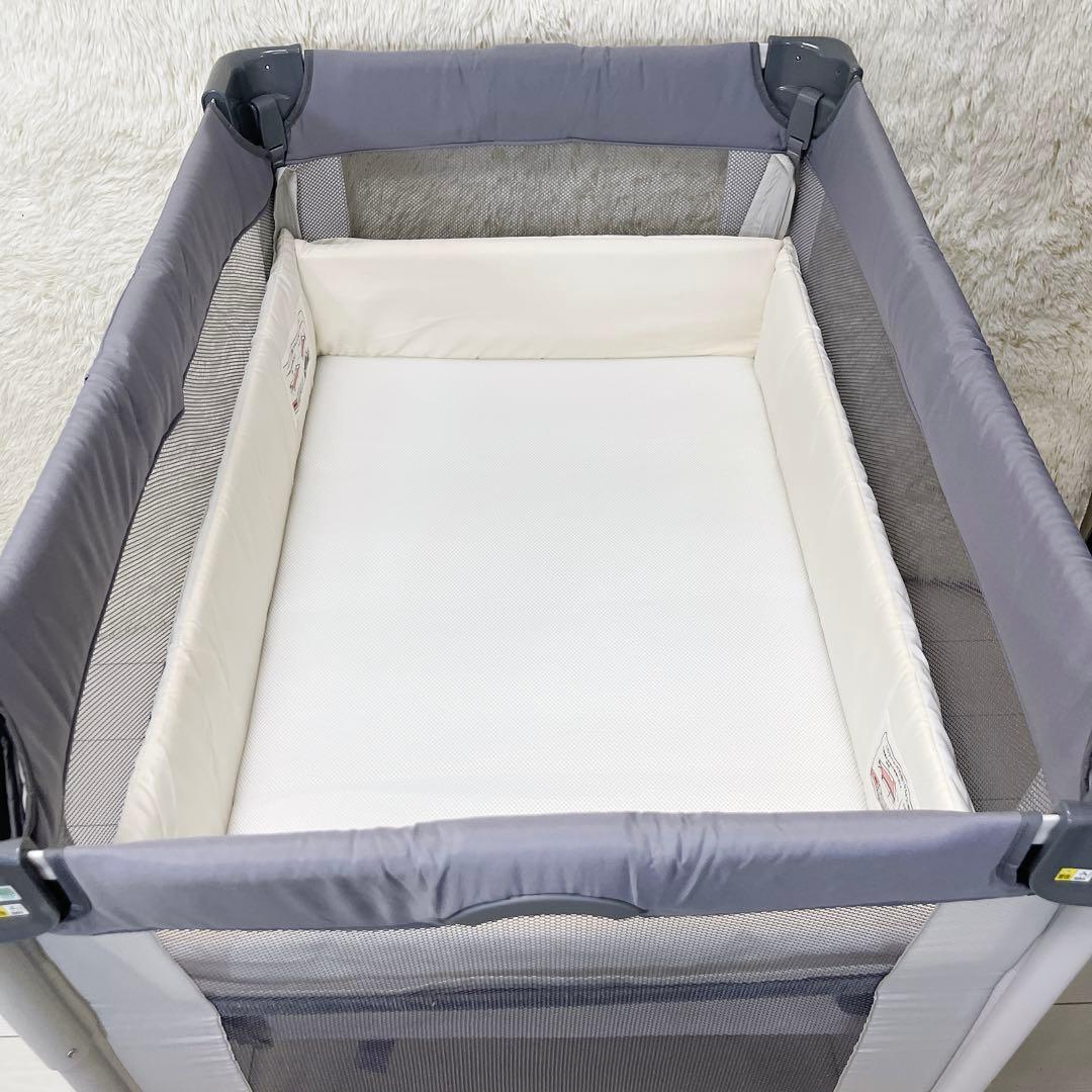 Aprica アップリカ ベビーベッド ココネルエアー AB グレーベアー極美品