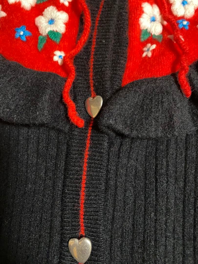 MIU MIU 花柄刺繍 カーディガン