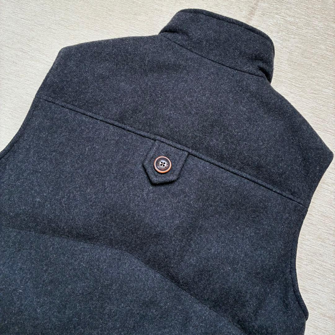 Brooks Brothers ウールベスト　チャコールグレー　中綿　チェック柄