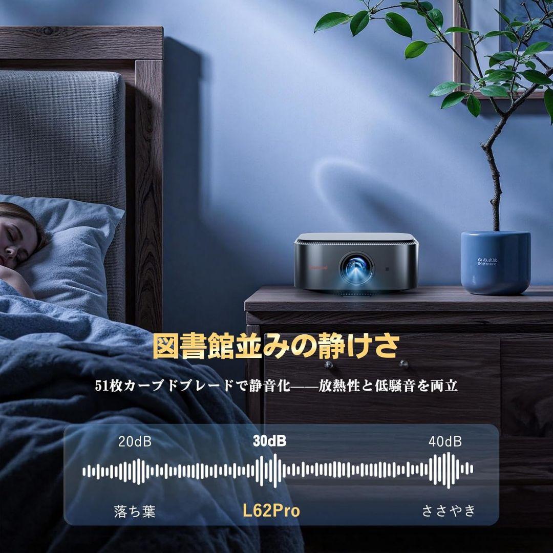 4K対応遅延ゼロ プロジェクター wifi6　450インチ