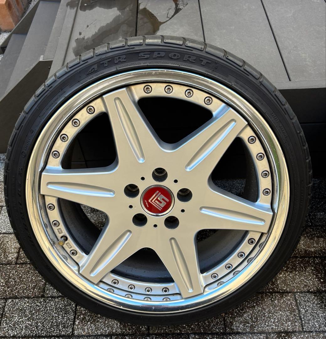 ４本タイヤホイールセット　19インチ　LS ホイール　アルファード　WORK