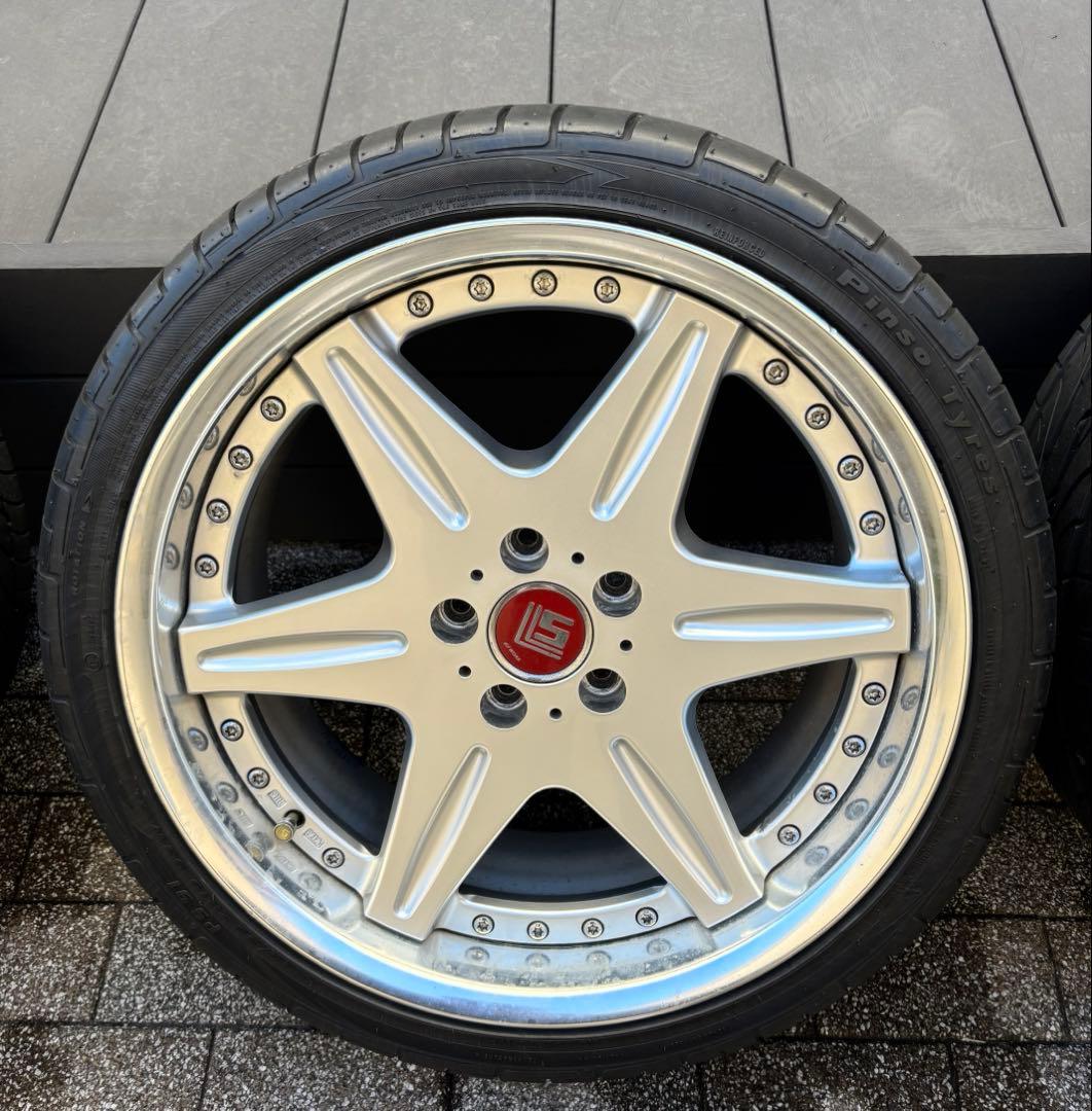 ４本タイヤホイールセット　19インチ　LS ホイール　アルファード　WORK