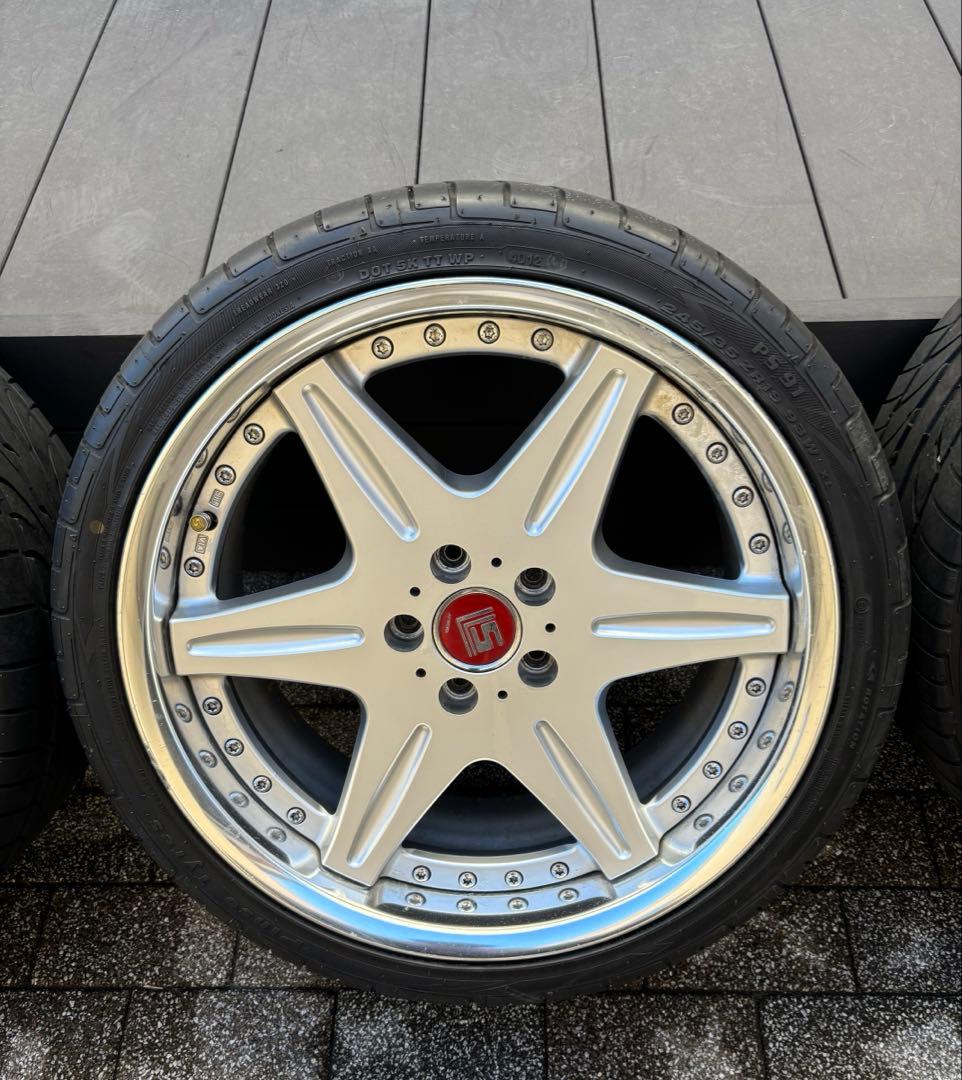 ４本タイヤホイールセット　19インチ　LS ホイール　アルファード　WORK