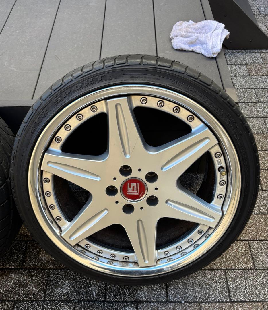 ４本タイヤホイールセット　19インチ　LS ホイール　アルファード　WORK