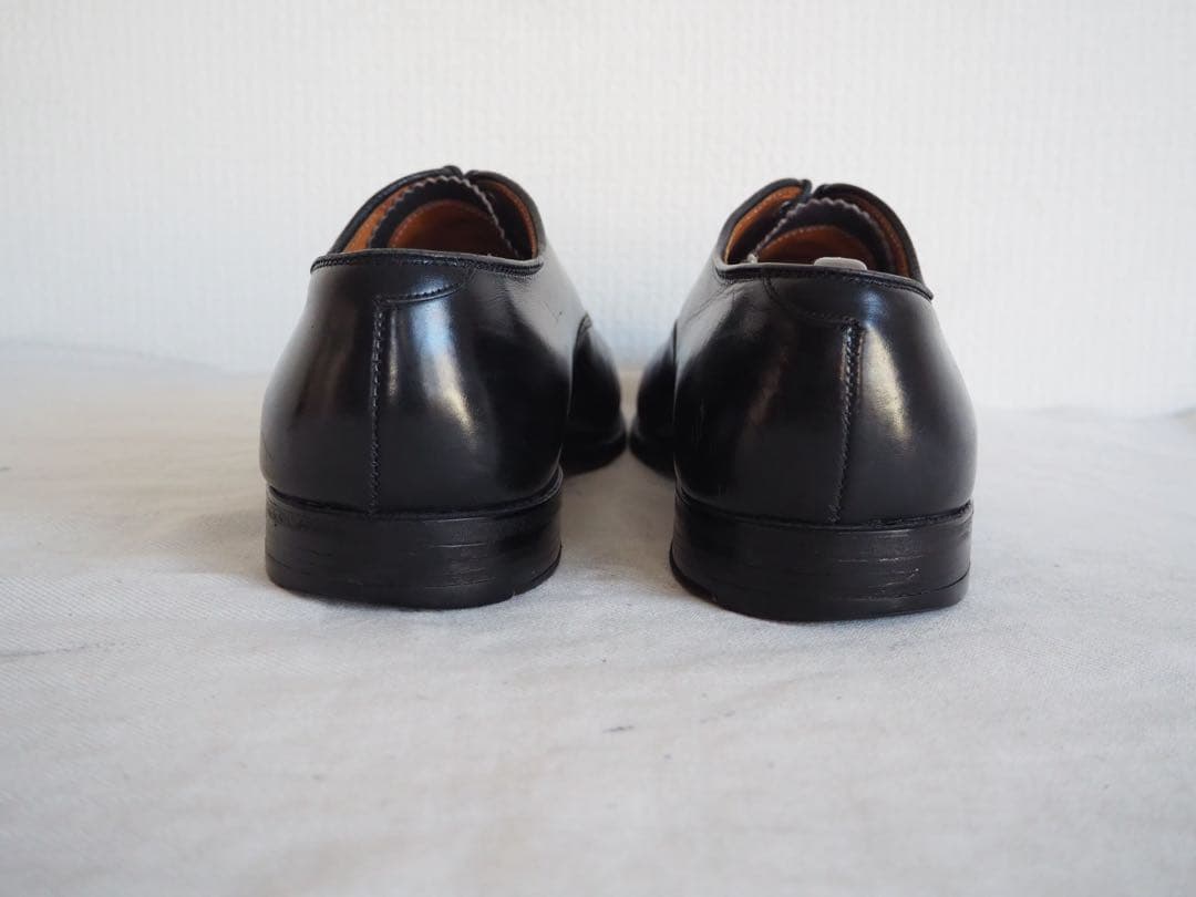 靴 Alden 901 Black Punched Cap Toe
