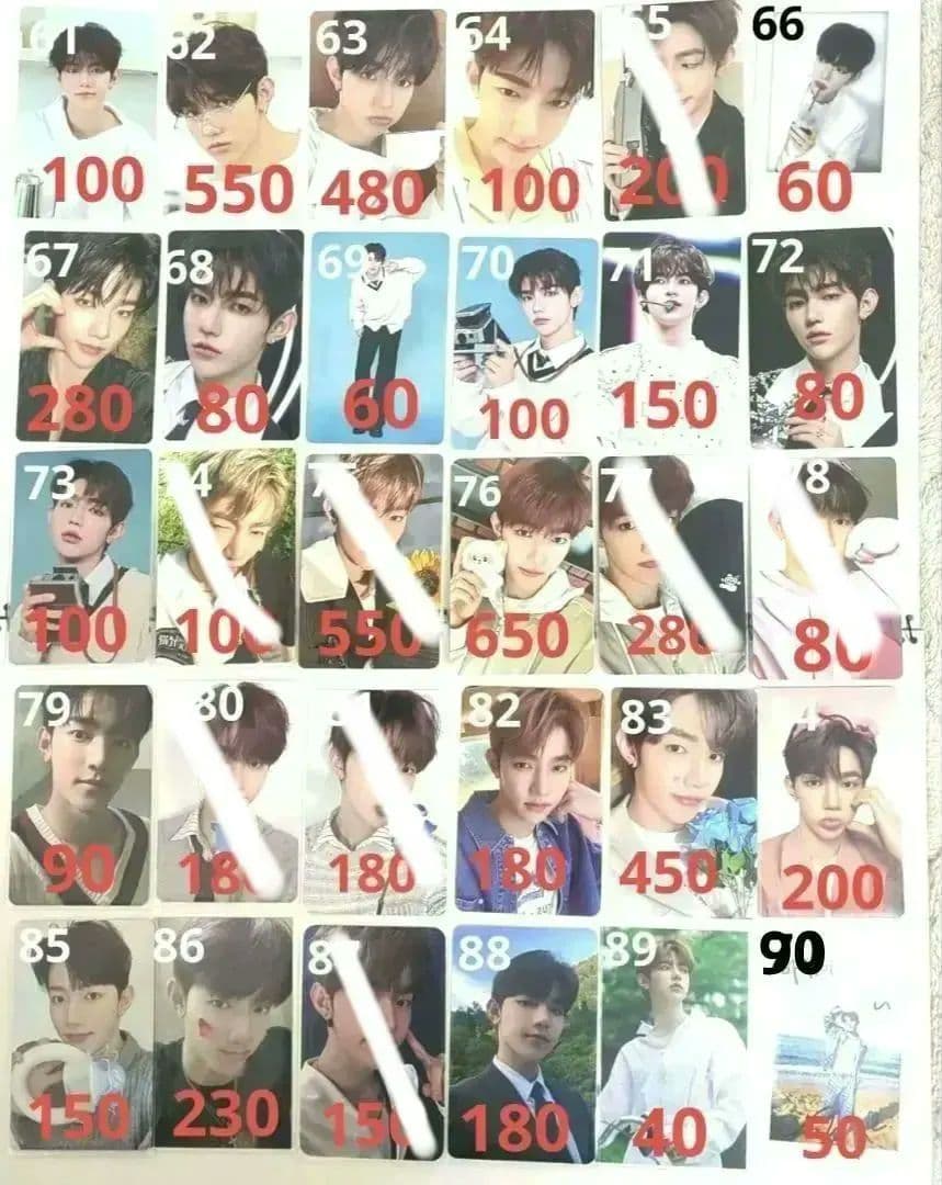 ZB1 ゼベワン ジャンハオ ZEROBASEONE バラ売りまとめ売り