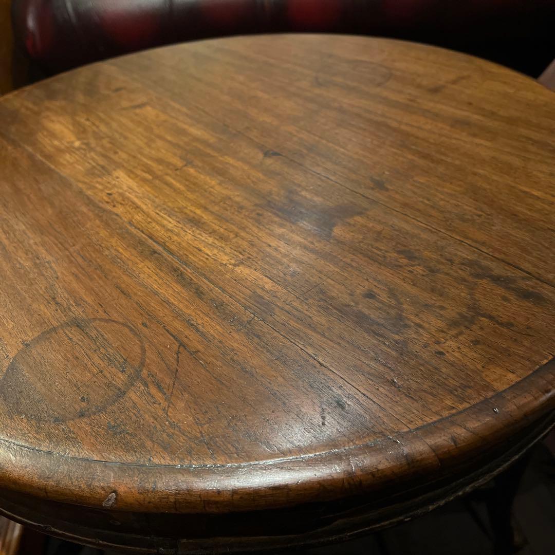 中華民国1910'sアンティーク3点セットの内のテーブル　上海租界