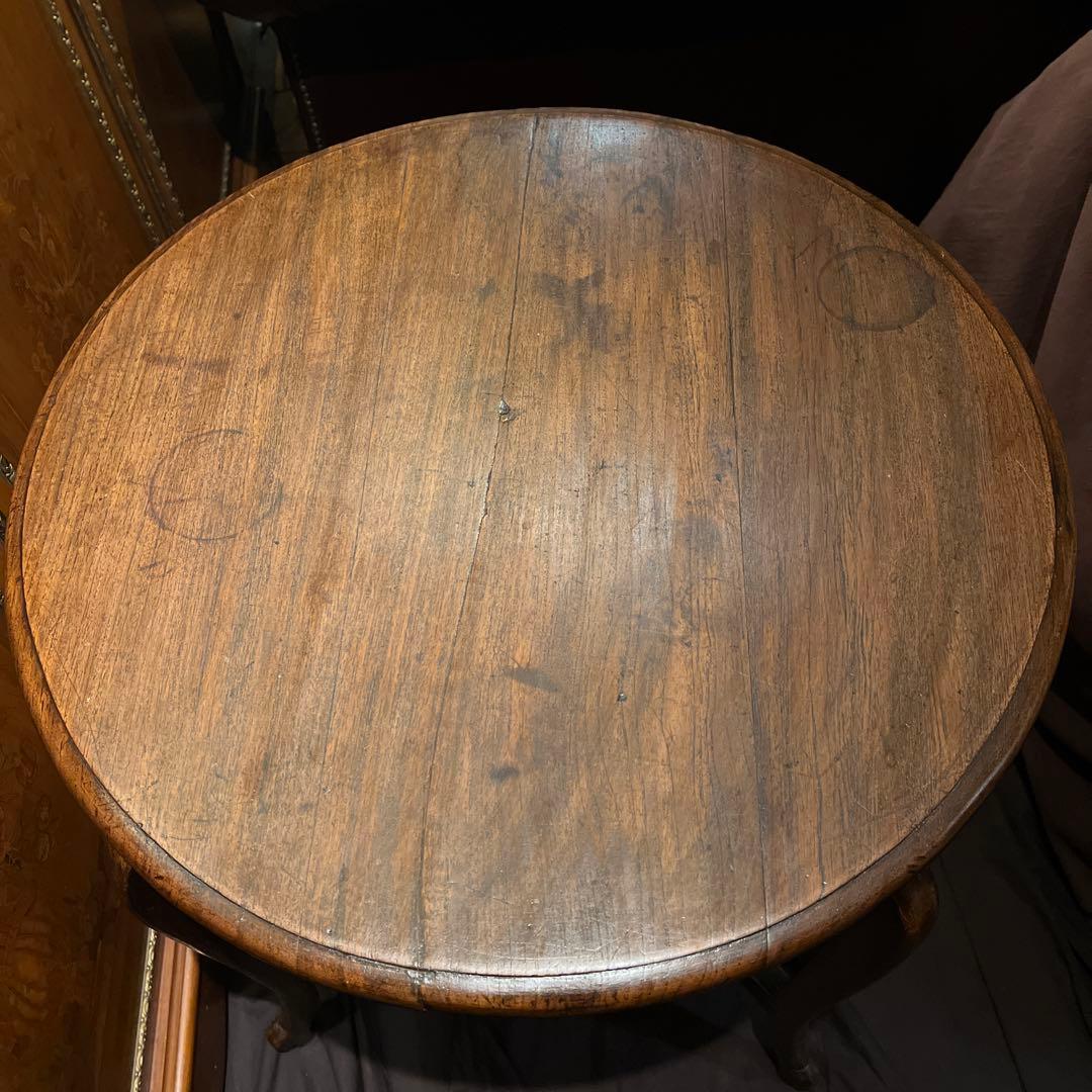 中華民国1910'sアンティーク3点セットの内のテーブル　上海租界