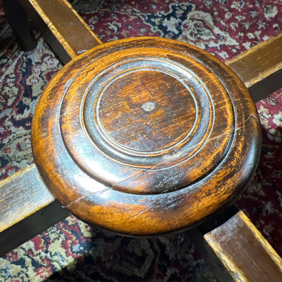 中華民国1910'sアンティーク3点セットの内のテーブル　上海租界