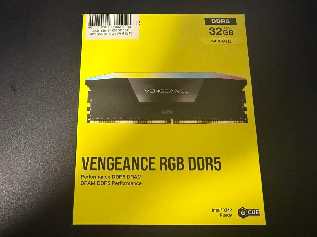 CORSAIRコルセア DDR5 6400MHz 32GB（16GB×2）