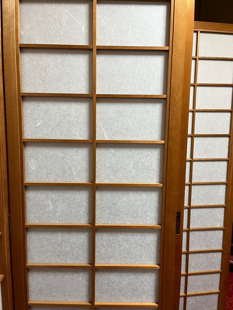 昭和レトロ衝立 和風衝立 4連 高さ150cm