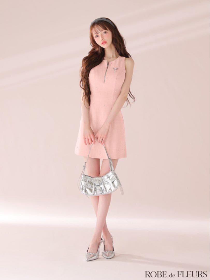 ROBE de FLEURS ピンクキャバドレス Sugar