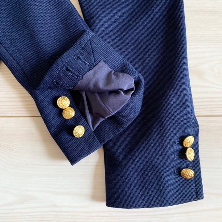Deuxieme Classe 金ボタン ラッチニット チビ紺ブレ 38