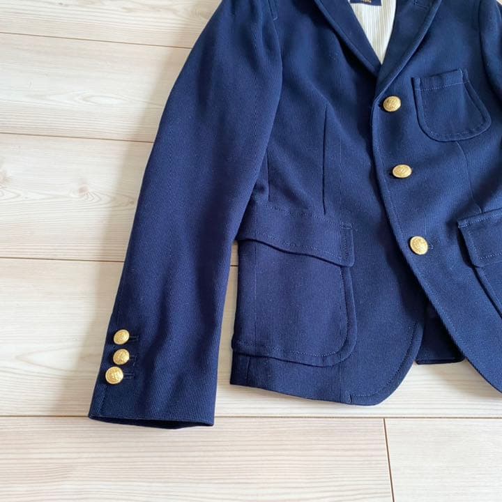 Deuxieme Classe 金ボタン ラッチニット チビ紺ブレ 38