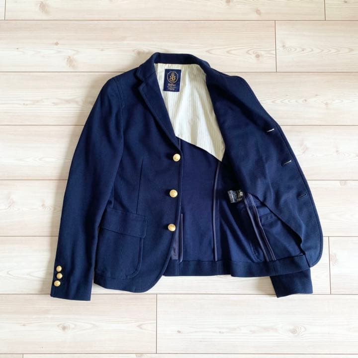 Deuxieme Classe 金ボタン ラッチニット チビ紺ブレ 38