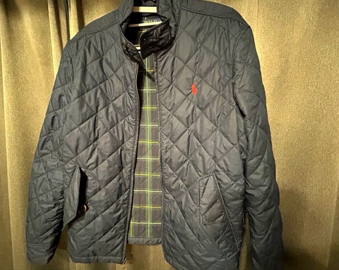 ポロラルフローレン　メンズ　キルティングジャケット　S ネイビー