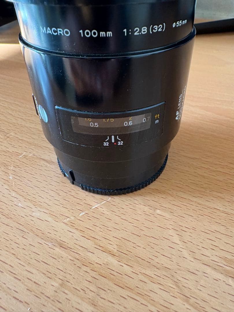 【美品】minolta αマウント AFレンズ 100mm F2.8 マクロ
