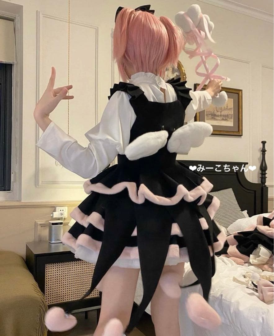 見習いキューピッド　2点セット★黒　甘ロリ　しゅくれどーる　ロリィタ　ロリータ