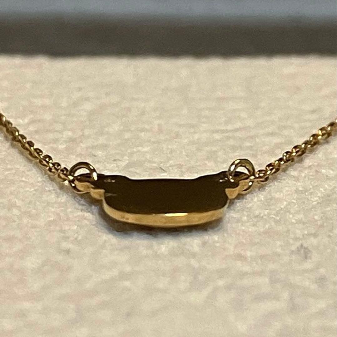 カナル4℃ ネックレス　10金イエローゴールド　ダイヤ　くまモチーフ　K10YG