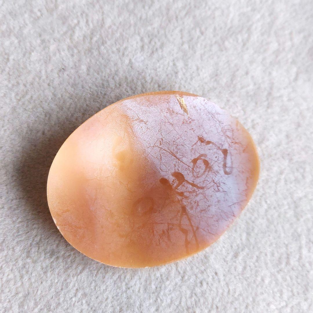 女性　シェル　カメオ　ルース