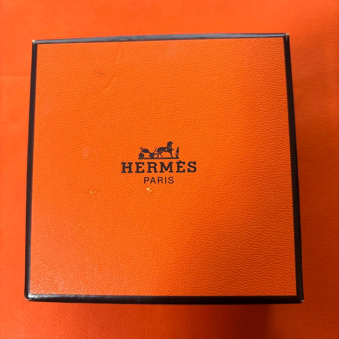 HERMES バングル ホワイト・シルバー※おまけ　紙袋