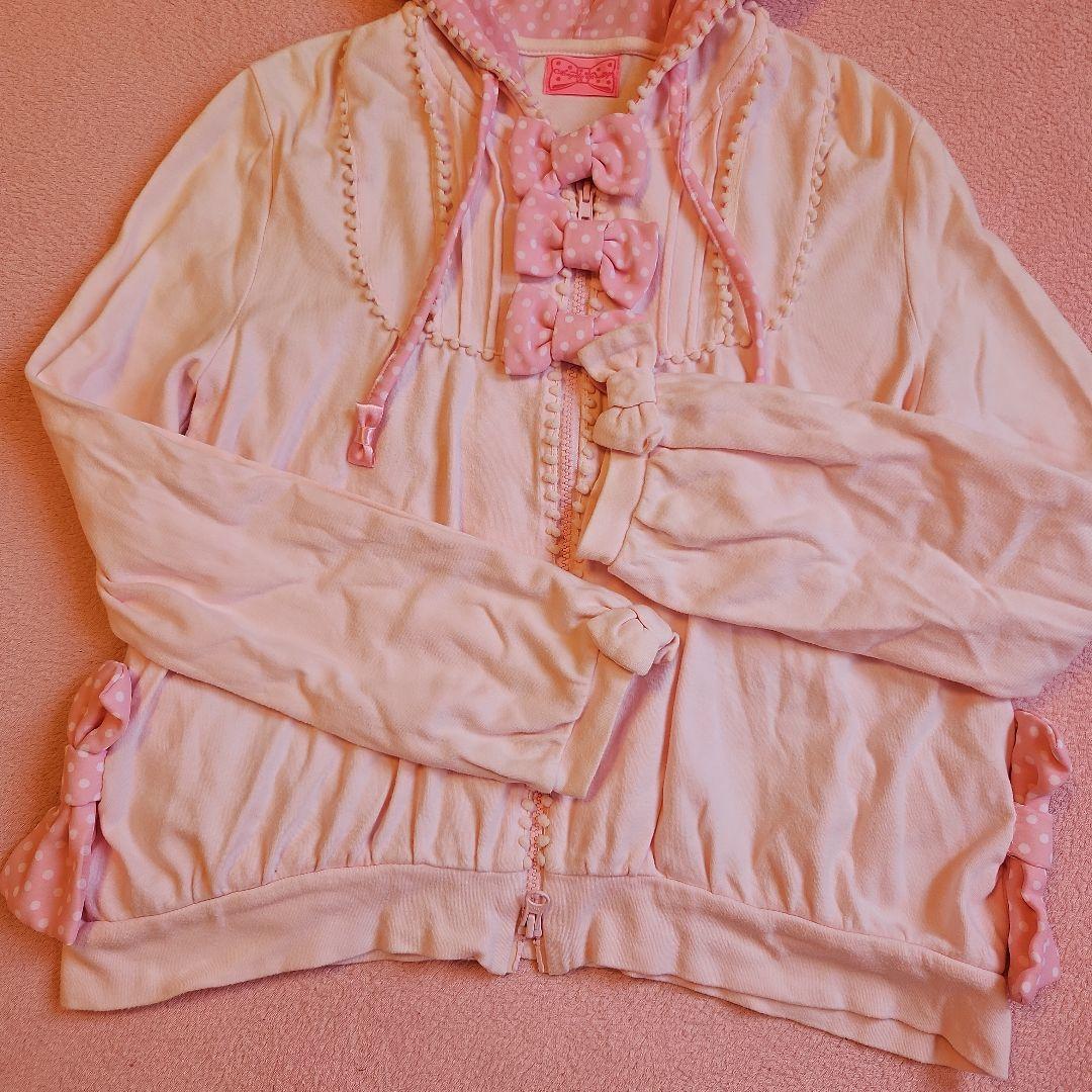 Angelic Pretty ドット リボン パーカー