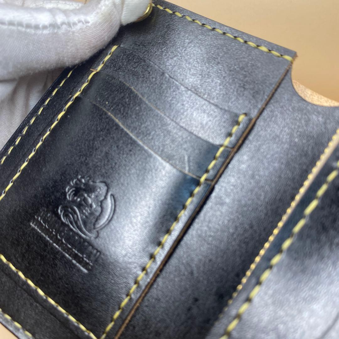 無骨 艶 マチ お札折らずに収納できる手染めミドルトラッカーウォレット BTW