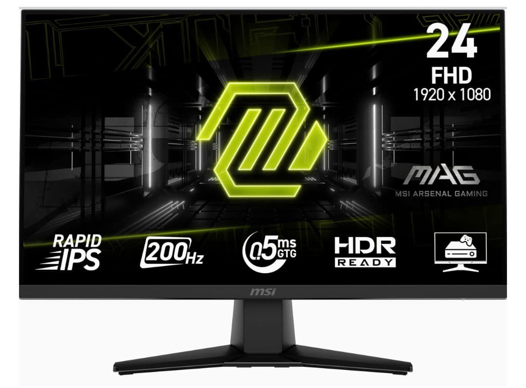 【FHD 200HZ】MSI MAG 242F 24インチ ゲーミングモニター