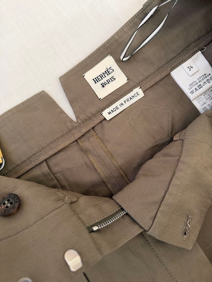 美品 HERMÈS エルメス ブラウン ショートパンツ 34