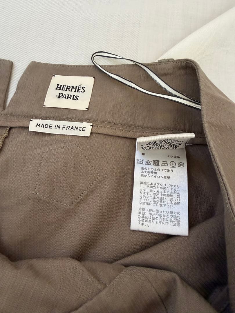 美品 HERMÈS エルメス ブラウン ショートパンツ 34