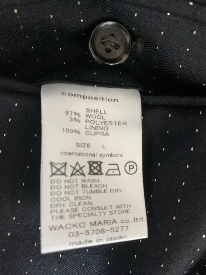 ワコマリア pleated trousers DORMEUIL スラックス　L