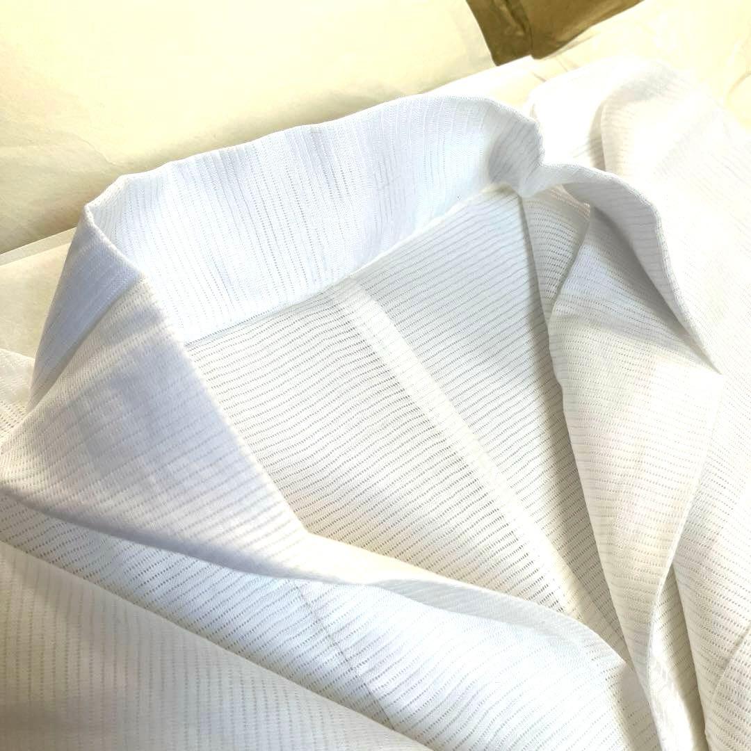 絽麻 夏長襦袢 単衣 洗える麻 呉服屋仕立て 未使用