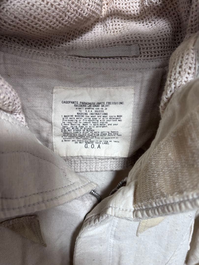 レア新宿ルミネ限定goaビックフード麻ミリタリージャケット➕今日限定値下げ中