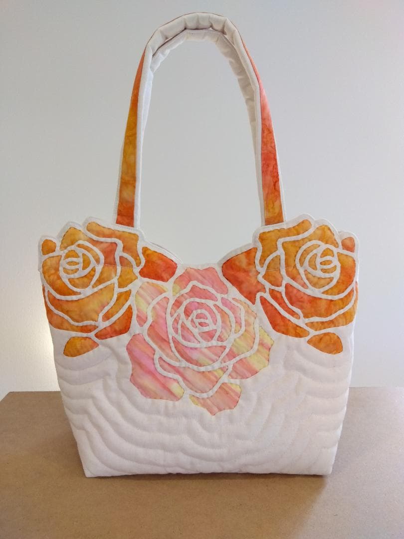 ハワイアンキルト　ハンドメイド　ロケトートバッグ