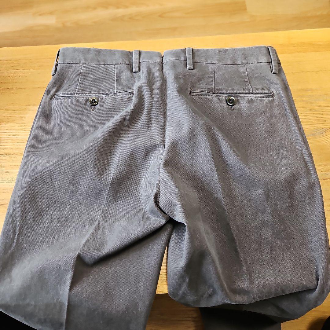 【新品未使用】PT01 AWスリムコットンパンツ 焦げ茶色 S46定価約5万円