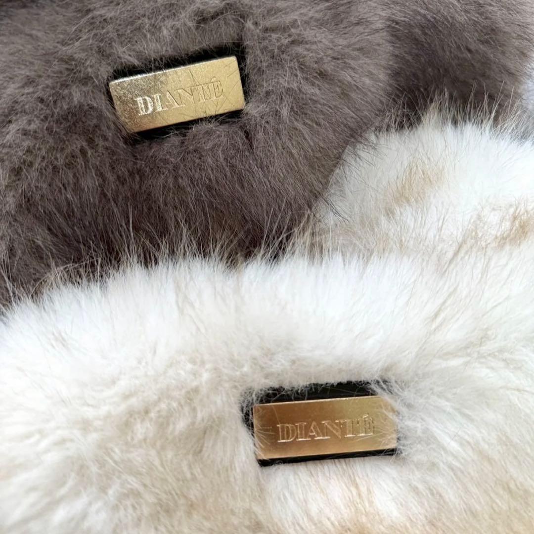 DIANTE プレミアムエコファーベルトベスト ブラウン