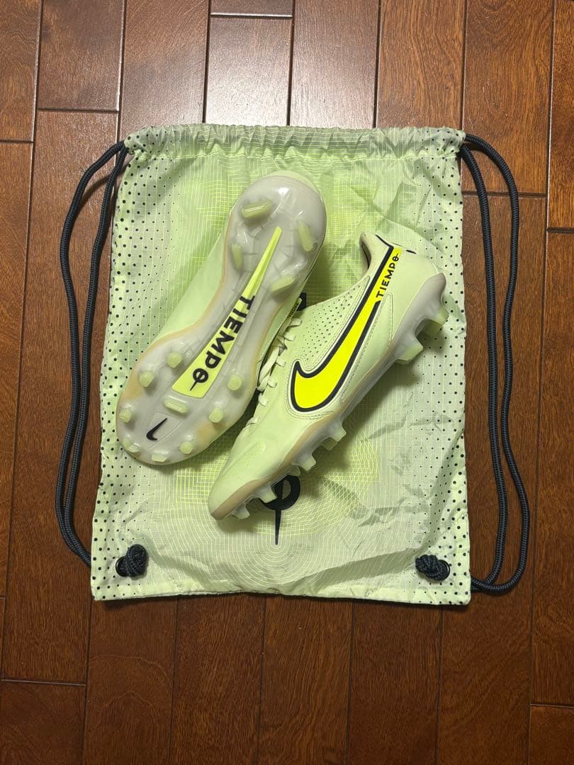 新品•未使用ナイキティエンポレジェンド 9 エリートFG 黄色イエロー26.0