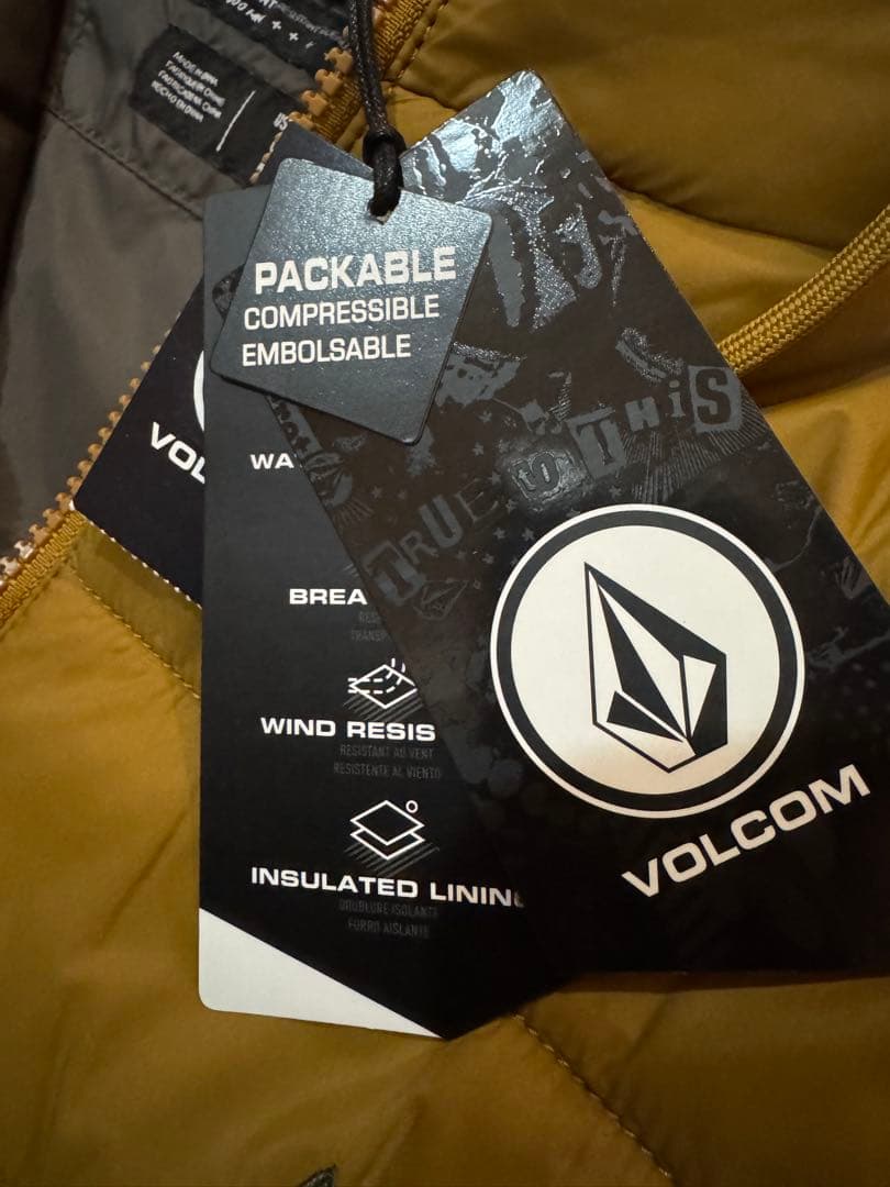 VOLCOM 中綿入りハーフジップダウンジャケット スノーボード