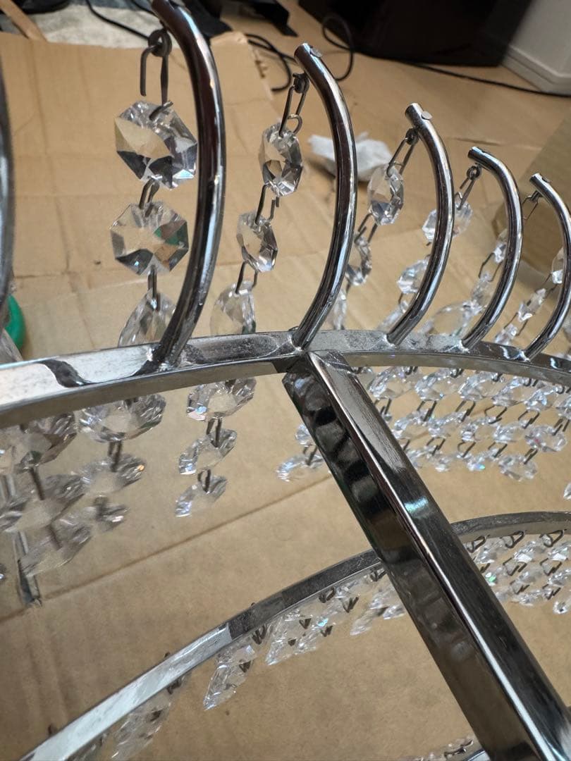 @kinnik❤︎ クリスタルシャンデリア 多層構造